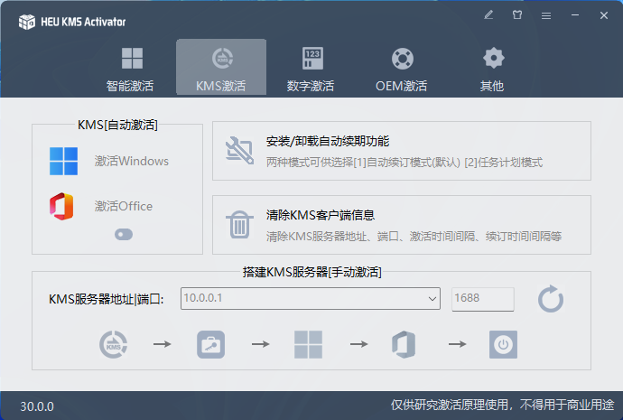 HEU KMS Activator v63.3.2，KMS激活利器